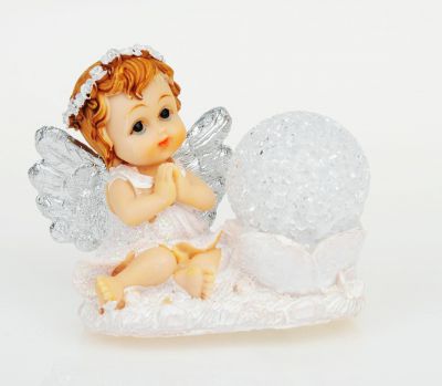 Figurka - Aniołek świecący modlitwa