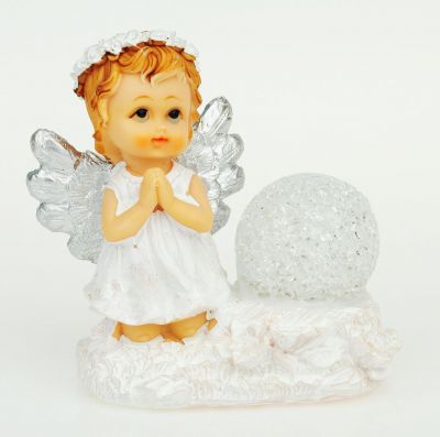 Figurka - Aniołek świecący modlitwa