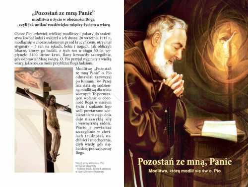 Folderek - Modlitwa Świętego Ojca Pio