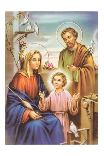 Święta Rodzina - Ikona z modlitwą format A5