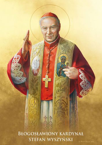 Kardynał Stefan Wyszyński - Ikona z modlitwą format A5