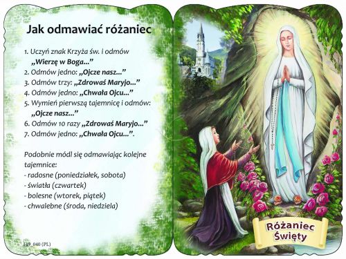 Karnet Modlitewny - Różaniec Święty 10 szt.