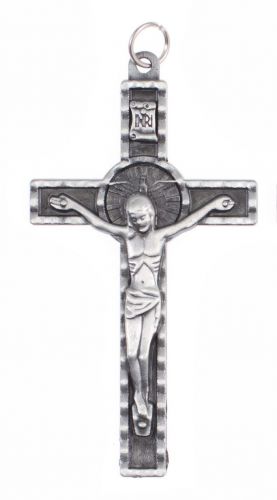 Krzyżyk - Duch Święty - satynowa powłoka  7,7 x 4 mm.