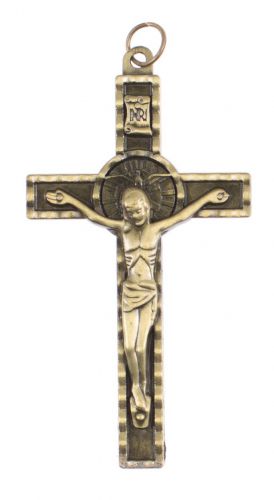 Krzyżyk - Duch Święty - satynowa powłoka  7,7 x 4 mm.