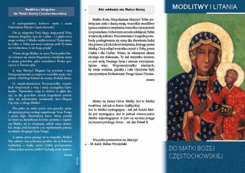 Modlitwy i Litania do Matki Bożej Częstochowskiej