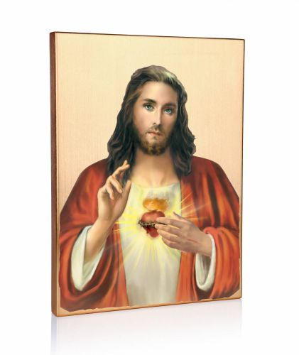 IKONA NIEPOKALANE SERCE JEZUSA 32 x 25 cm.