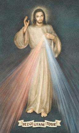 Obraz Jezus Miłosierny kol. 18 x 27 cm. GRAWER GRATIS