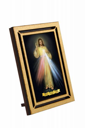 Jezu Ufam Tobie - Obraz prostokątny w ramce HDF