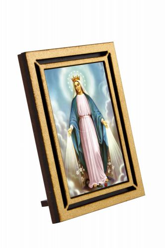 Matka Boża Niepokalana - Obraz prostokątny w ramce HDF