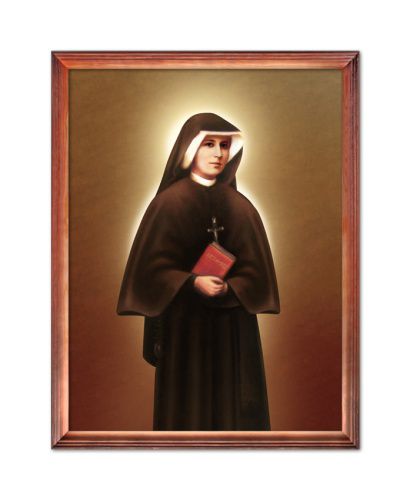 Obraz religijny Święta Siostra Faustyna rama drewniana