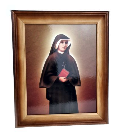 Obraz religijny Święta Siostra Faustyna rama drewniana