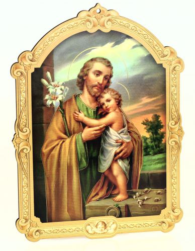 Obrazek święty Józef na desce