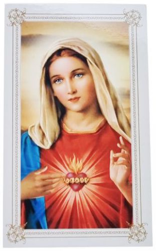 Serce Maryi - Obrazek z modlitwą (100 szt)