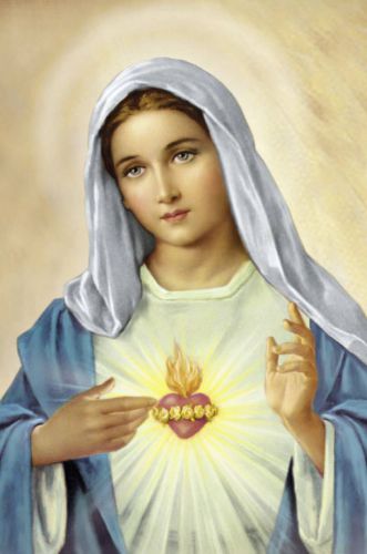 Serce Maryi - Obrazek z modlitwą (100 szt)
