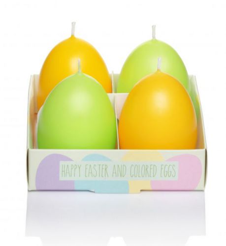 Świeca Wielkanocna - Jajko komplet 4 sztuki Wielkanoc