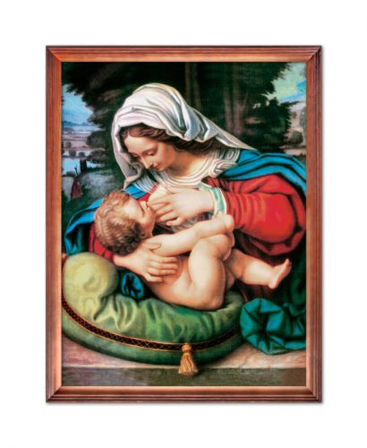 Obraz Matka Boża Karmiąca rama drewniana