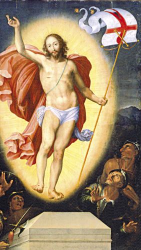 Zmartwychwstanie Jezusa - Obrazek Wielkanaocny jednostronny (100 szt)